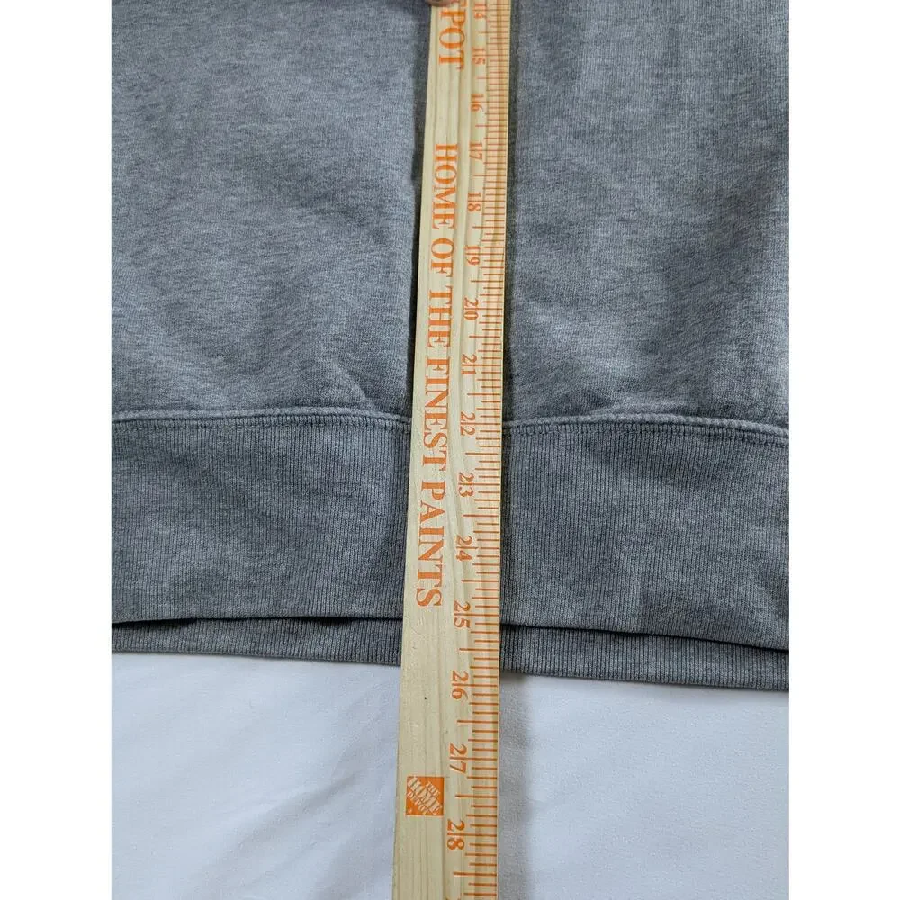 Polo‎ Ralph Lauren Mens Medium Pullover Sweatshirt Embroidered Hood Gray